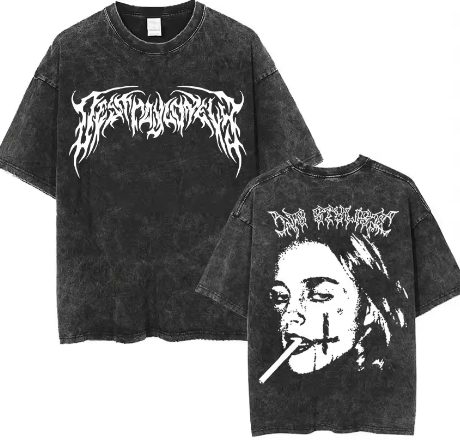 Retro Washed Carti Short Sleeved T-Shirt