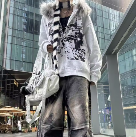 y2k Harajuku Gothic Hoodie