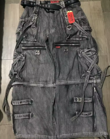 Heavy Industry Washed Baggy Y2K Men's Jeans Multi-pocket Streetwear